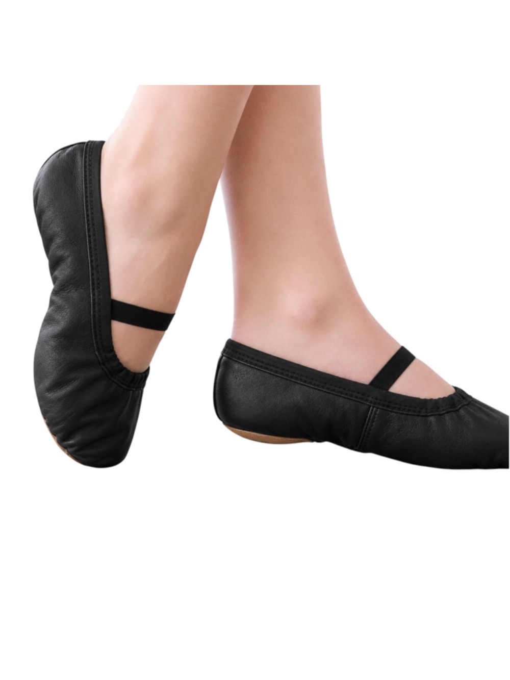 Bloch Black Leather Ballet Shoes Slippers Women’s US 5.5 Wide 5.5C Split Sole Da